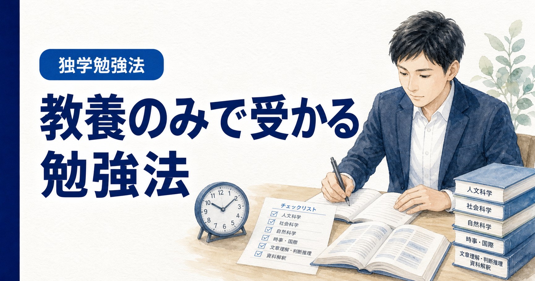教養のみで受かるための公務員試験勉強法